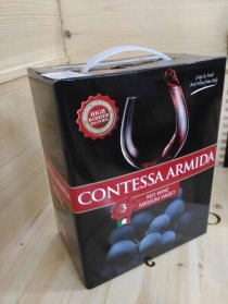 Rượu vang bịch ý ngọt contes arimida 3 lít